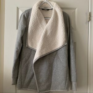 Abercrombie sherpa lined cardigan